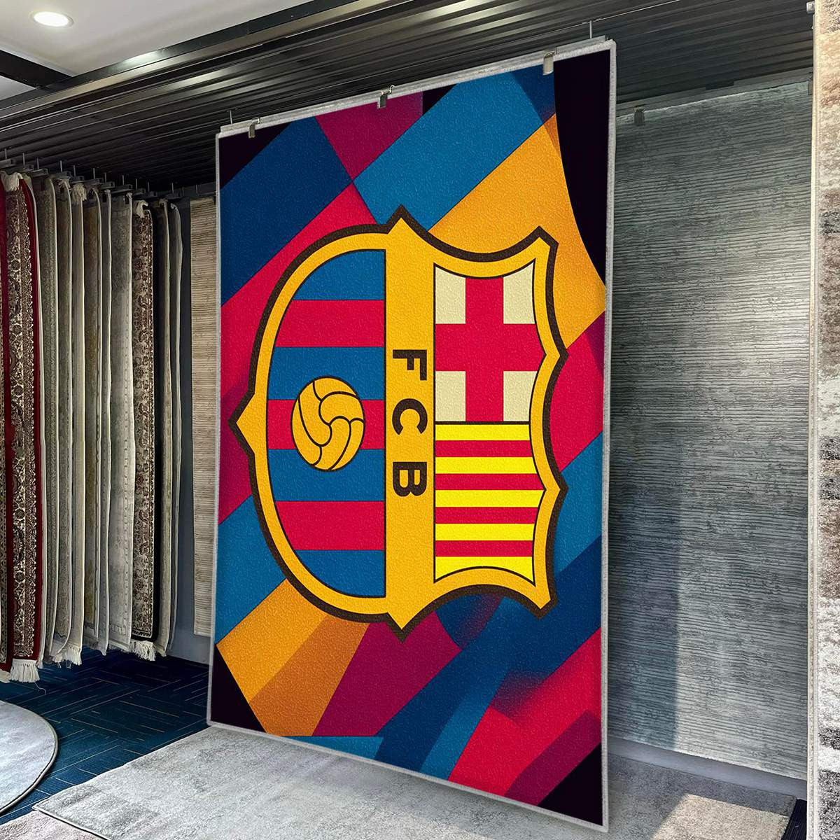 FC Barcelona Modern Geometric 35