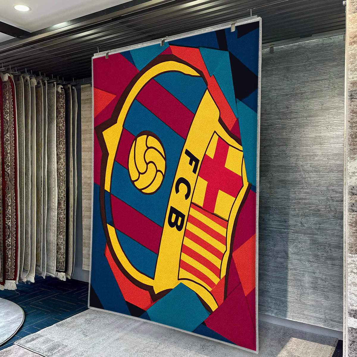 FC Barcelona Modern Geometric 4