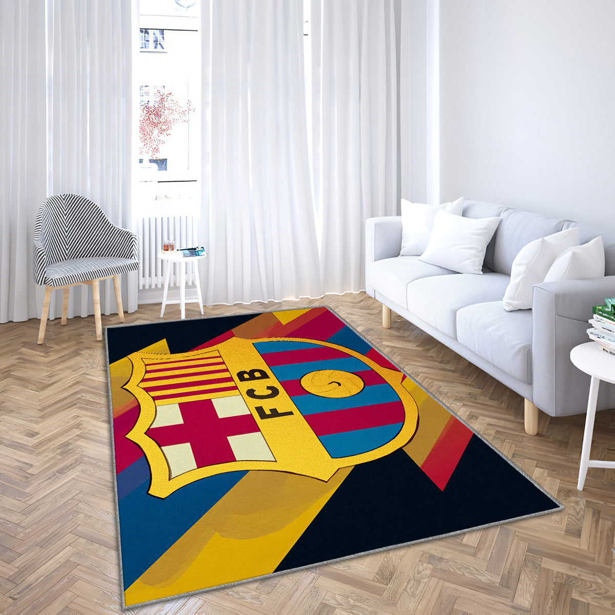 FC Barcelona Modern Geometric 26