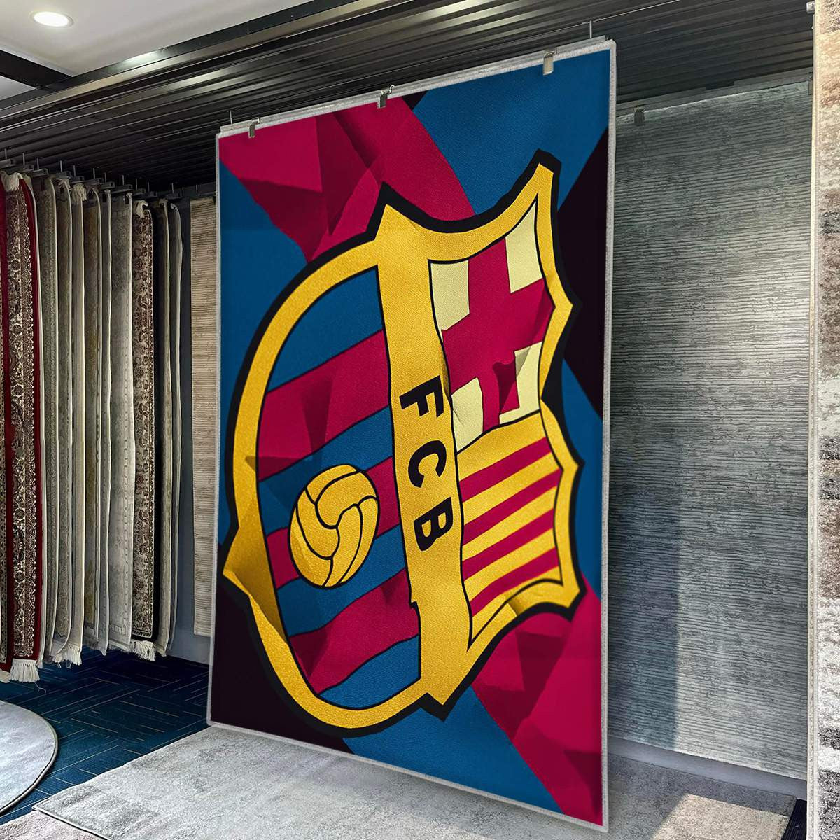 FC Barcelona Modern Geometric 18