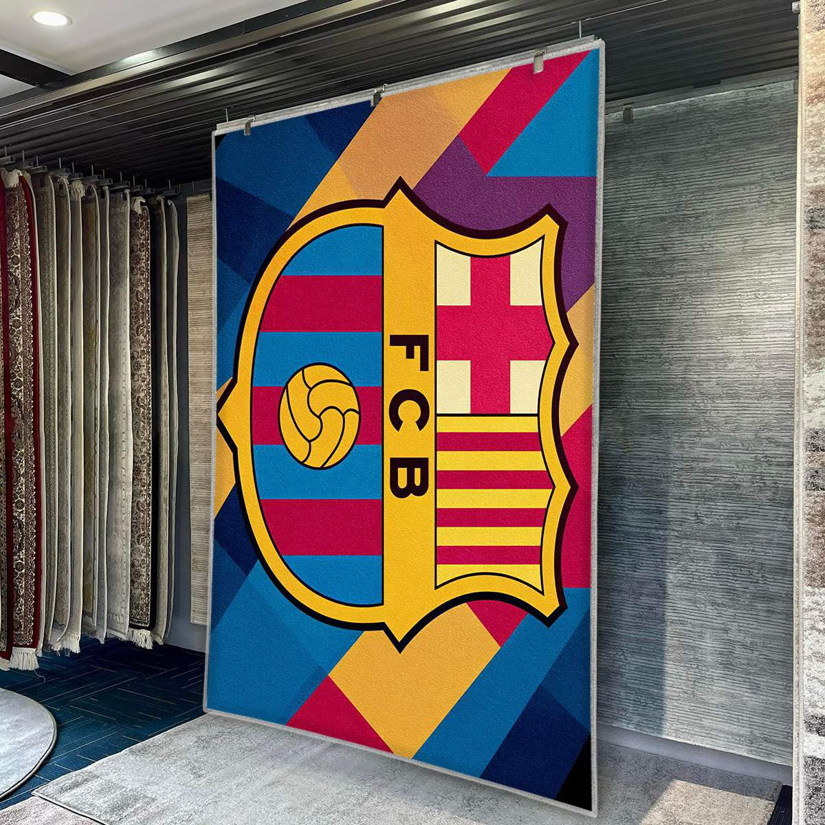 FC Barcelona Modern Geometric 19