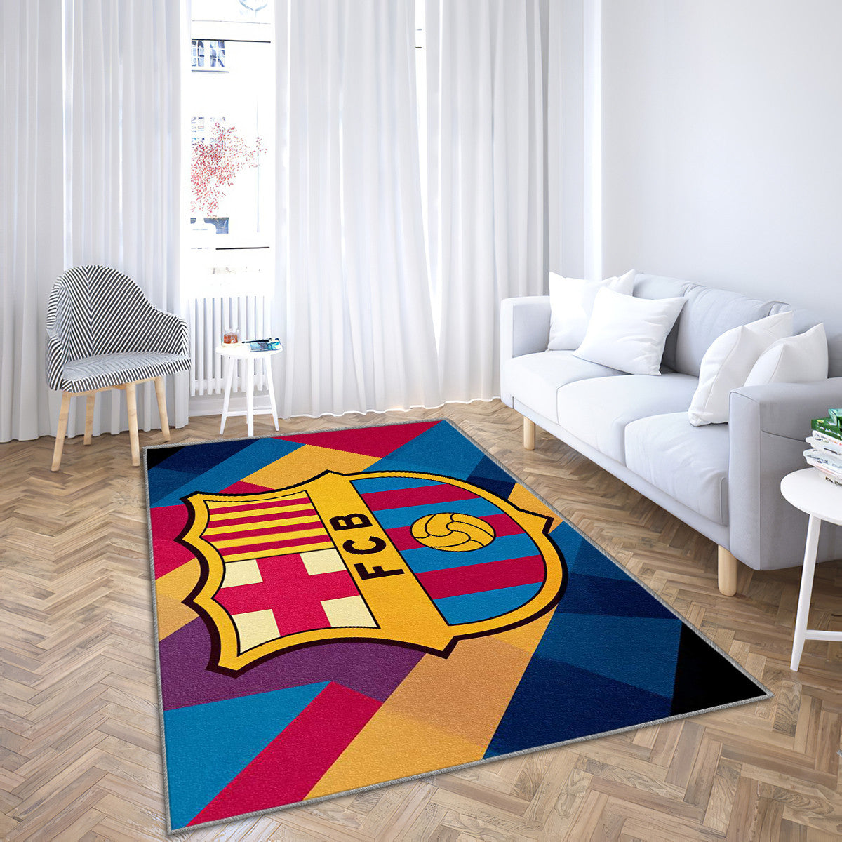 FC Barcelona Modern Geometric 19