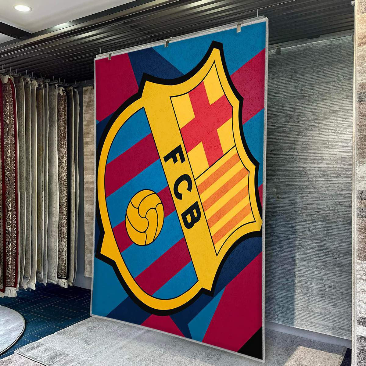 FC Barcelona Modern Geometric 6