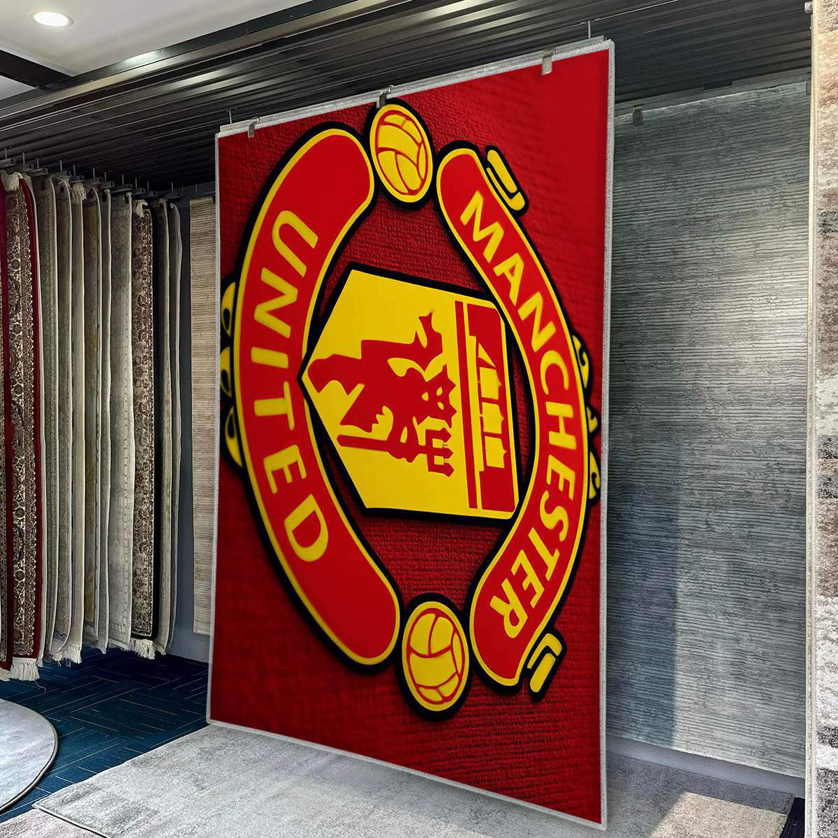 Tapis Manchester United Multicolore Élégant 4