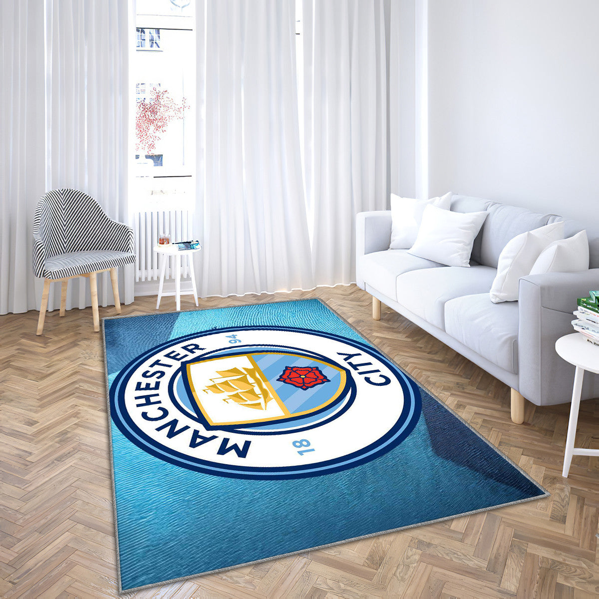 Manchester City Moderne Abstrait Logo