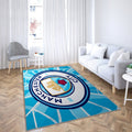Tapis Manchester City Moderne Élégant Logo