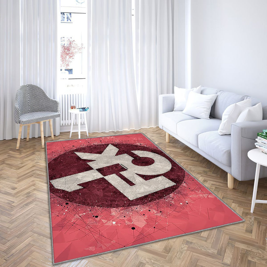 Fc Kaiserslautern Tapis Sol - Tapis De Salon, Allemagne Football 2 Bundesliga Tapis Art, Tapis pour la décoration de la maison