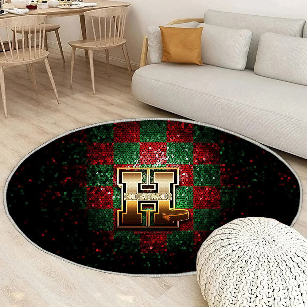 Anglet Hormadi Tapis Sol - Tapis De Salon, Ligue Magnus Rouge Vert Hockey Tapis Art, Tapis pour la décoration de la maison