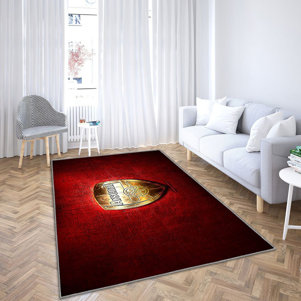 Arsenal Fc Tapis Sol - Tapis De Salon, Premier League Rouge Football Tapis Art, Tapis pour la décoration de la maison