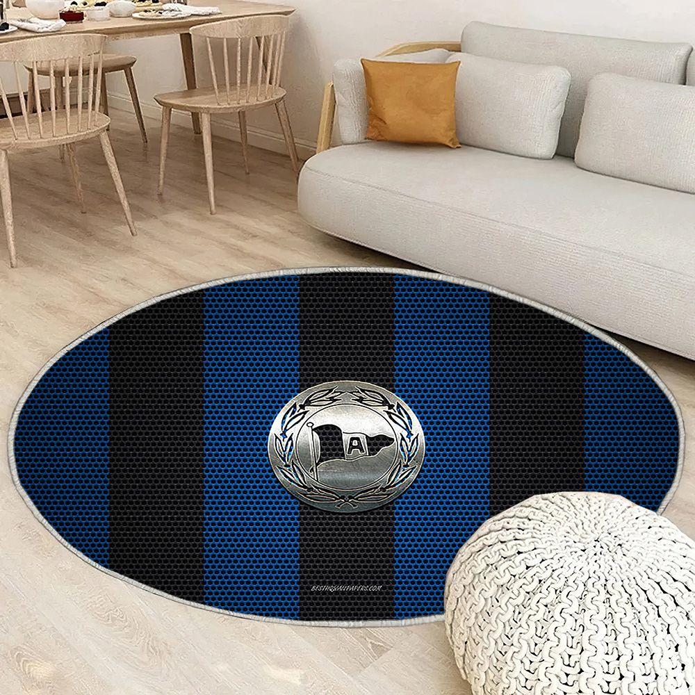 Arminia Bielefeld Logoblue Black Mesh Arminia Bielefeld Tapis Sol - Tapis De Salon, Bielefeld Allemagne Tapis Art, Tapis pour la décoration de la maison