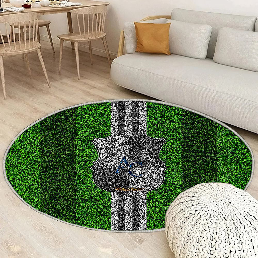 Pelouse De Football Amiens Sc Tapis Sol - Tapis De Salon, Football Français Tapis Art, Tapis pour la décoration de la maison
