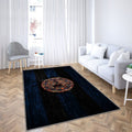 Arminia Bielefeld Fc Tapis Sol - Tapis De Salon, Bundesliga 2 Club De Football Bleu Et Noir Allemand Tapis Art, Tapis pour la décoration de la maison