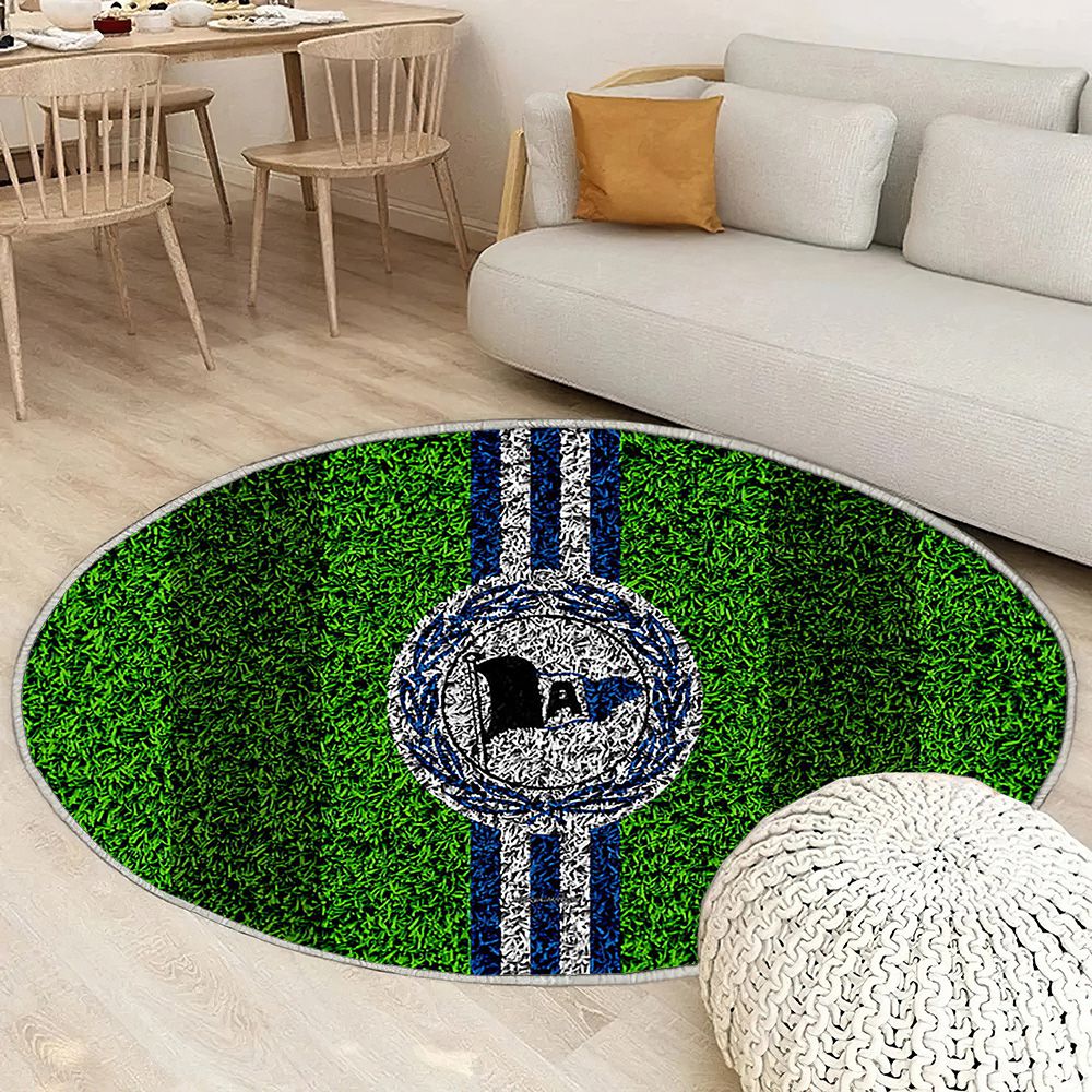 Arminia Bielefeld Fc Club De Football Allemand Bleu Blanc Tapis Sol - Tapis De Salon, Bielefeld Allemagne Tapis Art, Tapis pour la décoration de la maison