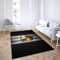 Amiens Fc Tapis Sol - Tapis De Salon, Ligue 1 Black Metal Football Tapis Art, Tapis pour la décoration de la maison