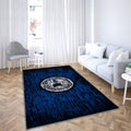 Arminia Bielefeld Fc Tapis Sol - Tapis De Salon, Mur De Briques Bleues Bundesliga 2 Club De Football Allemand Tapis Art, Tapis pour la décoration de la maison