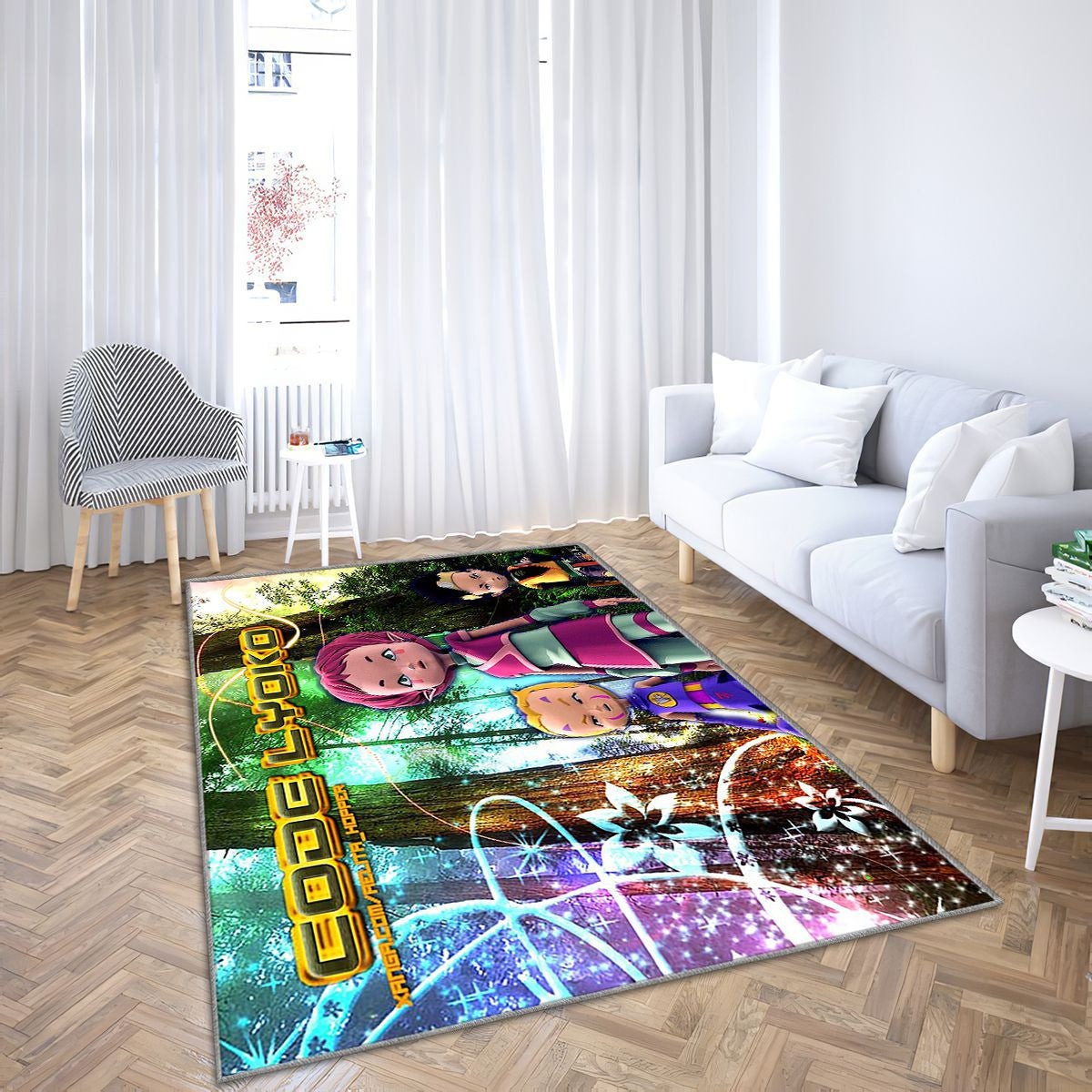 Un monde sans danger Tapis Sol - Tapis De Salon, français Tapis Art, Tapis pour la décoration de la maison