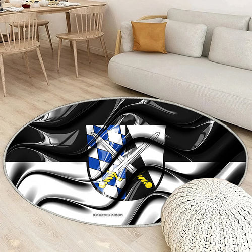 Abensberg Drapeau Villes D'Allemagne Tapis Sol - Tapis De Salon, Abensberg Abensberg Villes Allemandes Tapis Art, Tapis pour la décoration de la maison