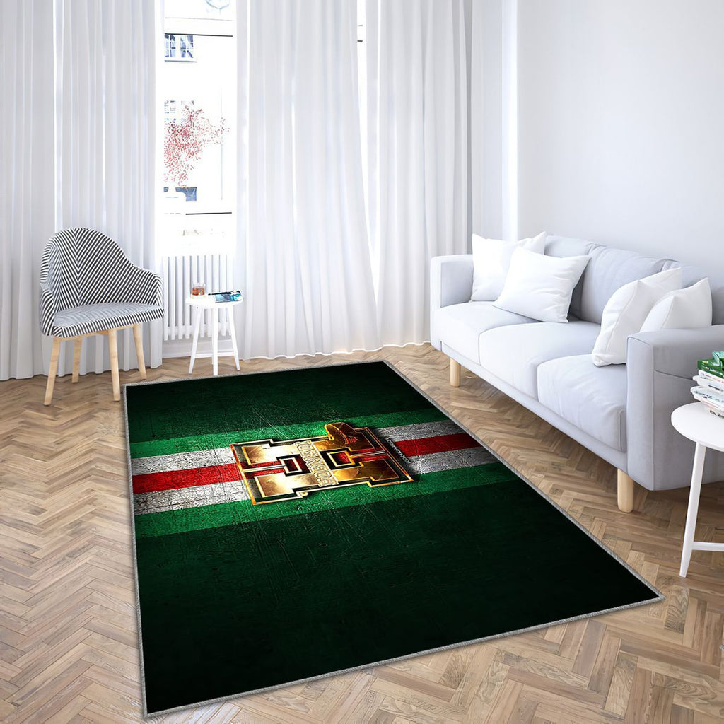 Anglet Hormadi Tapis Sol - Tapis De Salon, Ligue Magnus Equipe de France de Hockey Métal Vert Tapis Art, Tapis pour la décoration de la maison