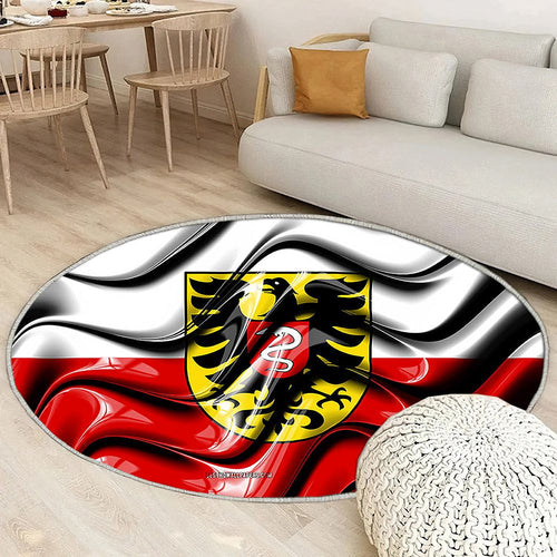 Aalen Drapeau Villes D'Allemagne Tapis Sol - Tapis De Salon, Aalen Aalen Villes Allemandes Tapis Art, Tapis pour la décoration de la maison