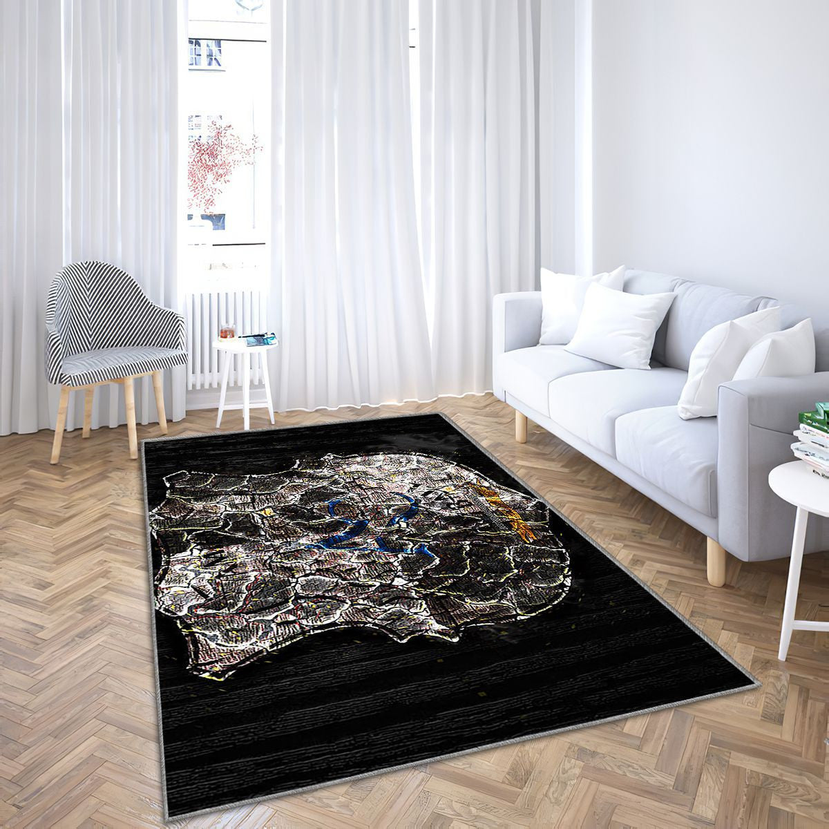 Amiens Sc Tapis Sol - Tapis De Salon, Ligue 1 Française de Football Tapis Art, Tapis pour la décoration de la maison