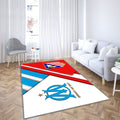 Logos de la finale de l'UEFA Europa League 2018 Tapis Sol - Tapis De Salon, Espagne Olympique de Marseille France Tapis Art, Tapis pour la décoration de la maison