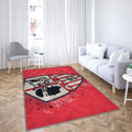 Logo Ac Ajaccio Tapis Sol - Tapis De Salon, Football Français Tapis Art, Tapis pour la décoration de la maison