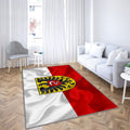 Drapeau d'Aalen Tapis Sol - Tapis De Salon, ville allemande d'Aalen Allemagne Tapis Art, Tapis pour la décoration de la maison