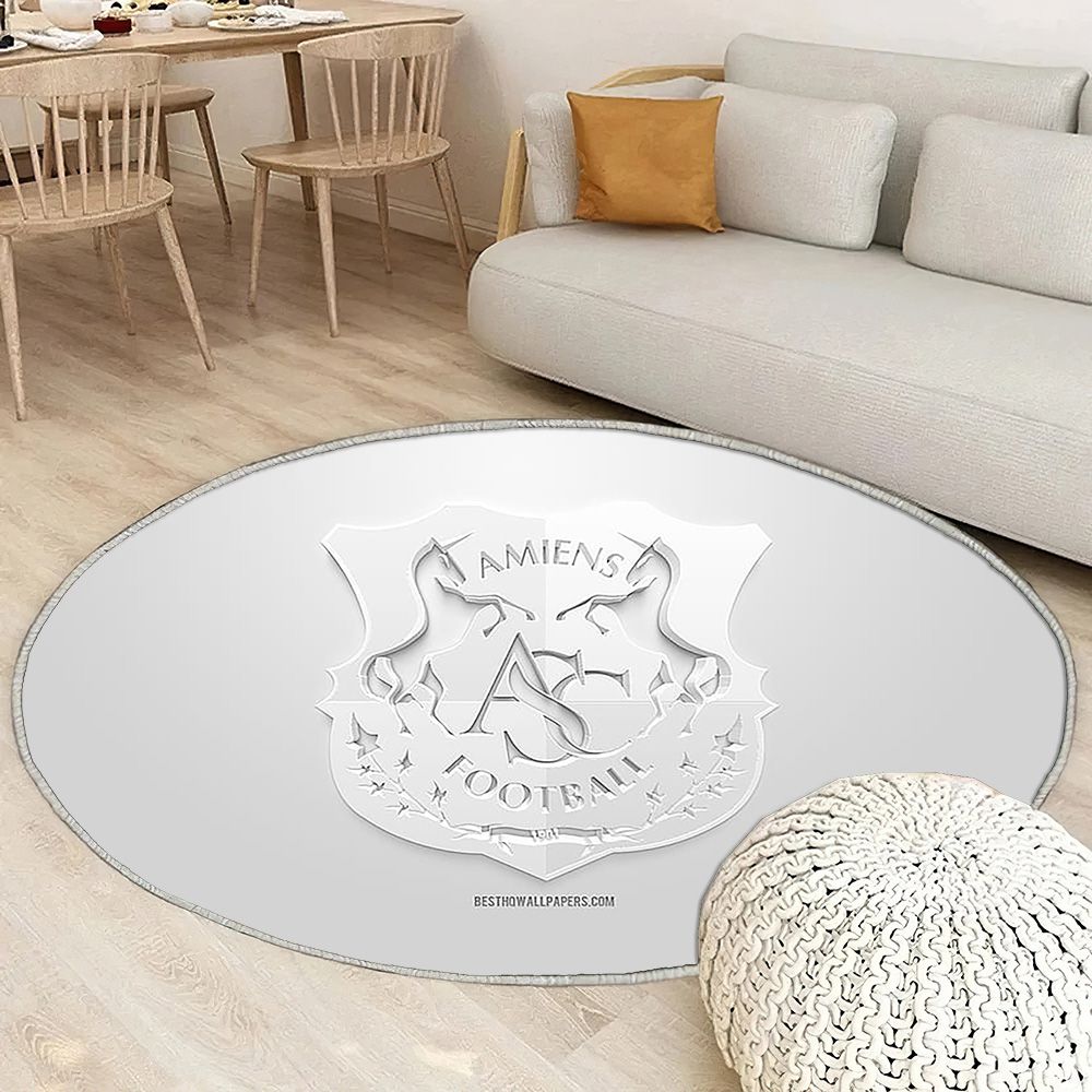 Amiens Sc Tapis Sol - Tapis De Salon, Blanc 3DFootball français Tapis Art, Tapis pour la décoration de la maison