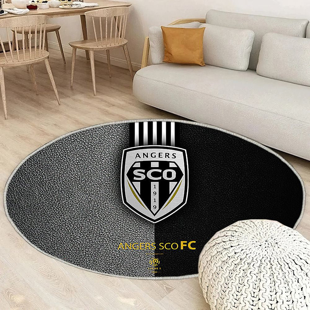 Angers Sco Club Français de Football Tapis Sol - Tapis De Salon, France Tapis Art, Tapis pour la décoration de la maison