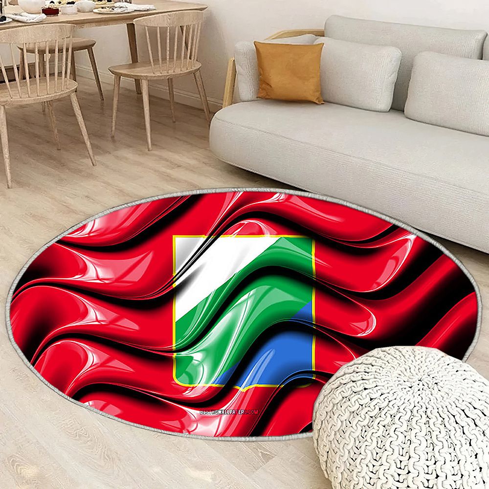 Drapeau des Abruzzes Régions d'Italie Tapis Sol - Tapis De Salon, Régions italiennes des Abruzzes Drapeau 3D des Abruzzes Tapis Art, Tapis pour la décoration de la maison