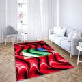 Drapeau des Abruzzes Régions d'Italie Tapis Sol - Tapis De Salon, Régions italiennes des Abruzzes Drapeau 3D des Abruzzes Tapis Art, Tapis pour la décoration de la maison
