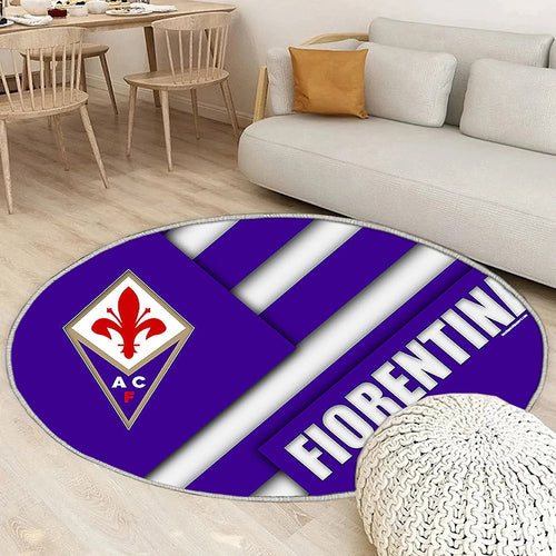 Acf Fiorentina Tapis Sol - Tapis De Salon, Football Serie A Florence Tapis Art, Tapis pour la décoration de la maison