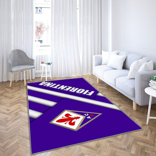 Acf Fiorentina Tapis Sol - Tapis De Salon, Football Serie A Florence Tapis Art, Tapis pour la décoration de la maison