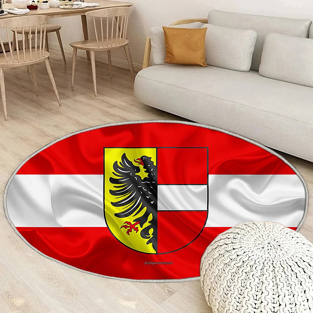 Drapeau d'Achern Tapis Sol - Tapis De Salon, ville allemande d'Achern Allemagne Tapis Art, Tapis pour la décoration de la maison
