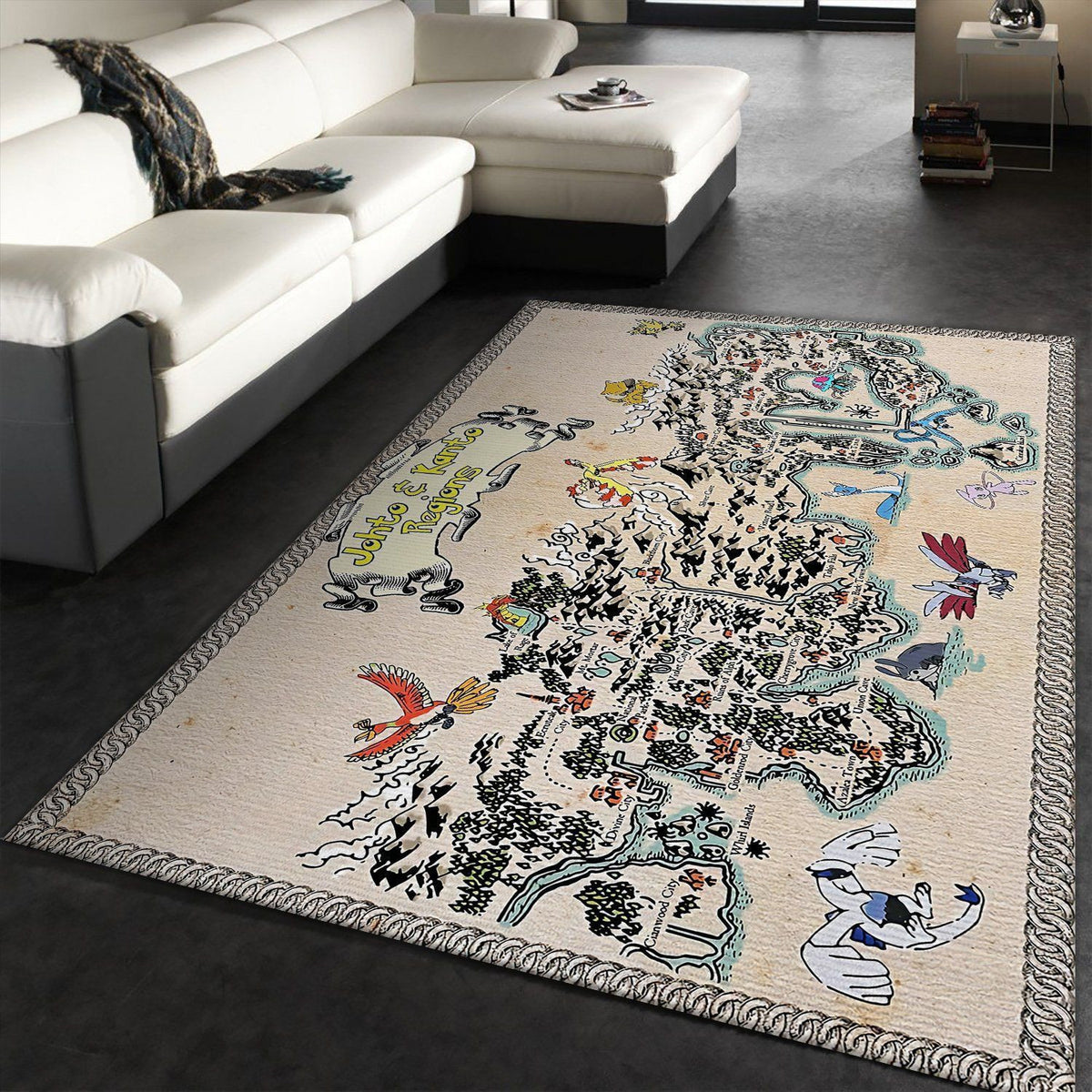 Kanto and johto regions mapPokemon