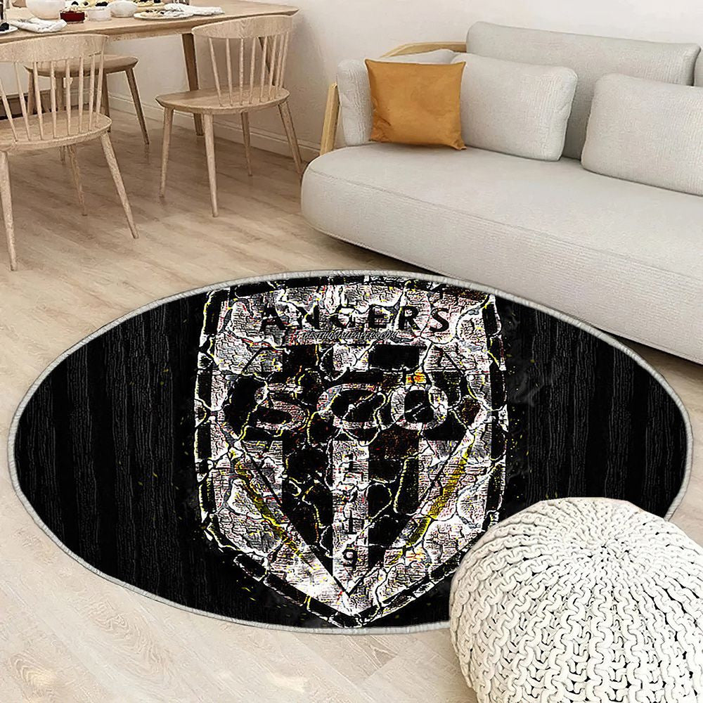 Angers Sco Tapis Sol - Tapis De Salon, Ligue 1 Française de Football Tapis Art, Tapis pour la décoration de la maison