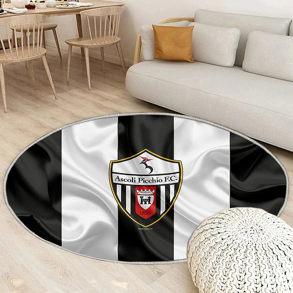 Ascoli Picchio Fc Serie Bascoli Tapis Sol - Tapis De Salon, Ascoli Piceno Italie Tapis Art, Tapis pour la décoration de la maison