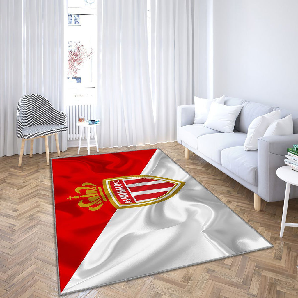 As Monaco Fc Tapis Sol - Tapis De Salon, Football Club Monaco Tapis Art, Tapis pour la décoration de la maison