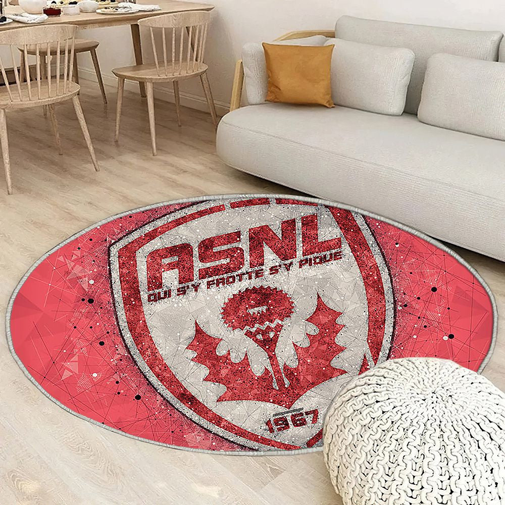 Comme Nancy Logo Tapis Sol - Tapis De Salon, Football Français Tapis Art, Tapis pour la décoration de la maison