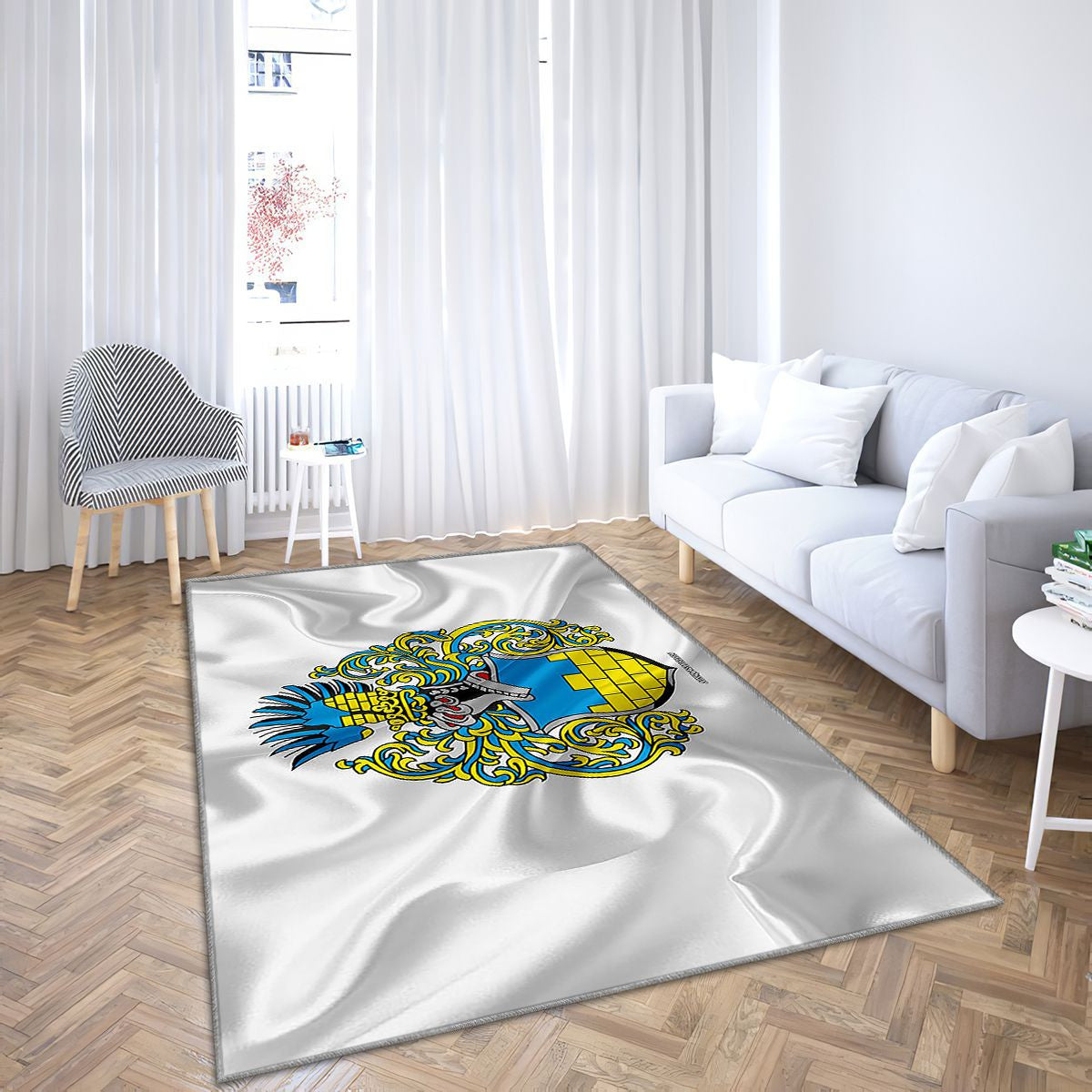 Drapeau Bautzen Tapis Sol - Tapis De Salon, ville allemande Bautzen Allemagne Tapis Art, Tapis pour la décoration de la maison