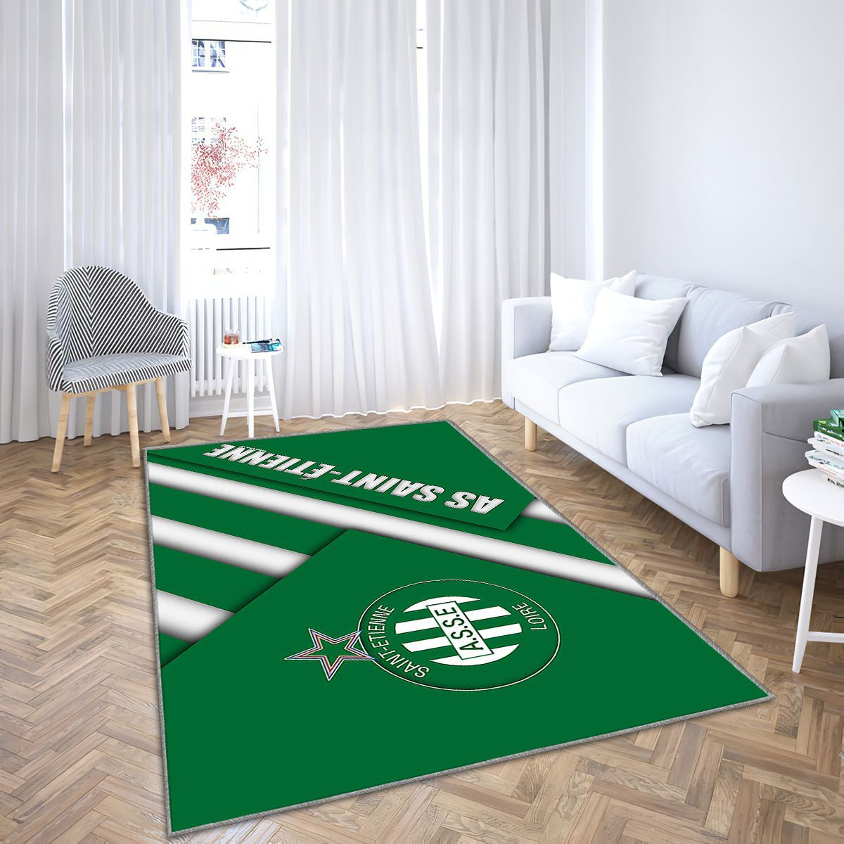 As Saint Tapis Sol - Tapis De Salon, Football Français Tapis Art, Tapis pour la décoration de la maison