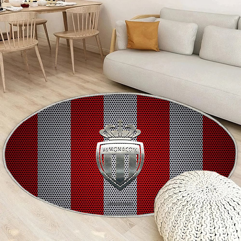 As Monaco Logored Mesh Blanc As Monaco Tapis Sol - Tapis De Salon, Monaco France Tapis Art, Tapis pour la décoration de la maison