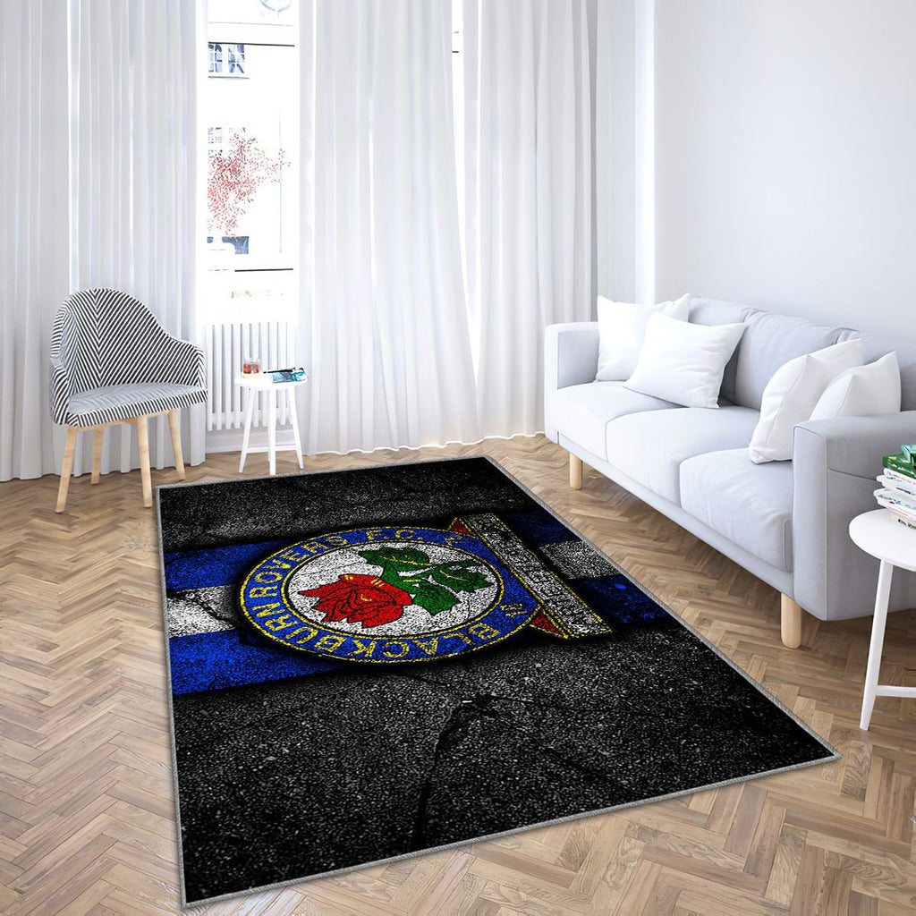 Blackburn Fc Tapis Sol - Tapis De Salon, Club de football de championnat Efl Tapis Art, Tapis pour la décoration de la maison