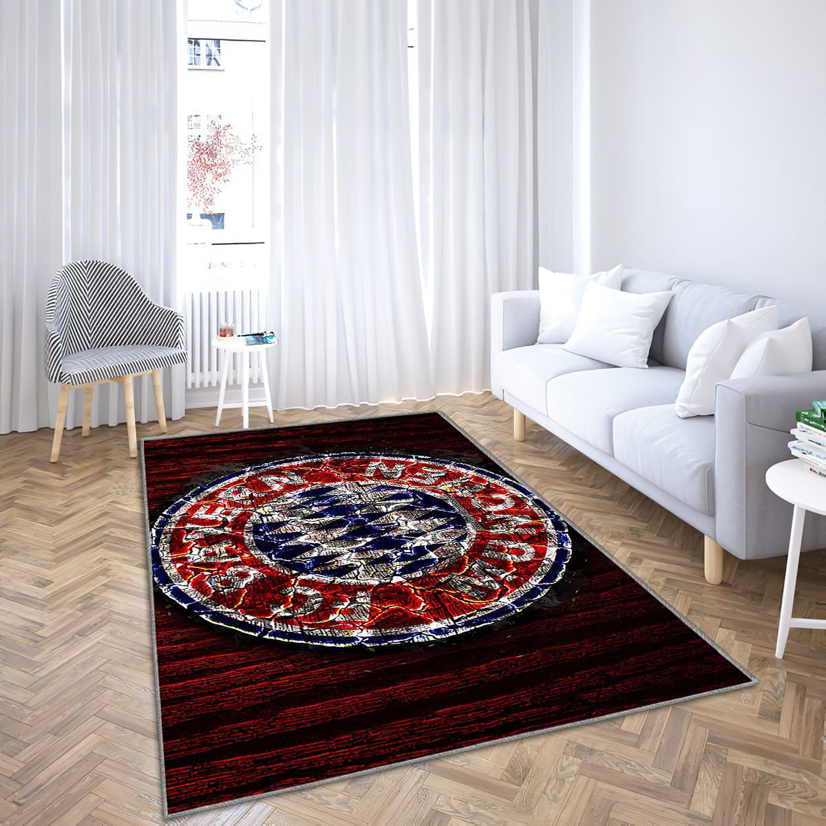Bayern Munich Fc Tapis Sol - Tapis De Salon, Bundesliga Club de Football allemand Tapis Art, Tapis pour la décoration de la maison
