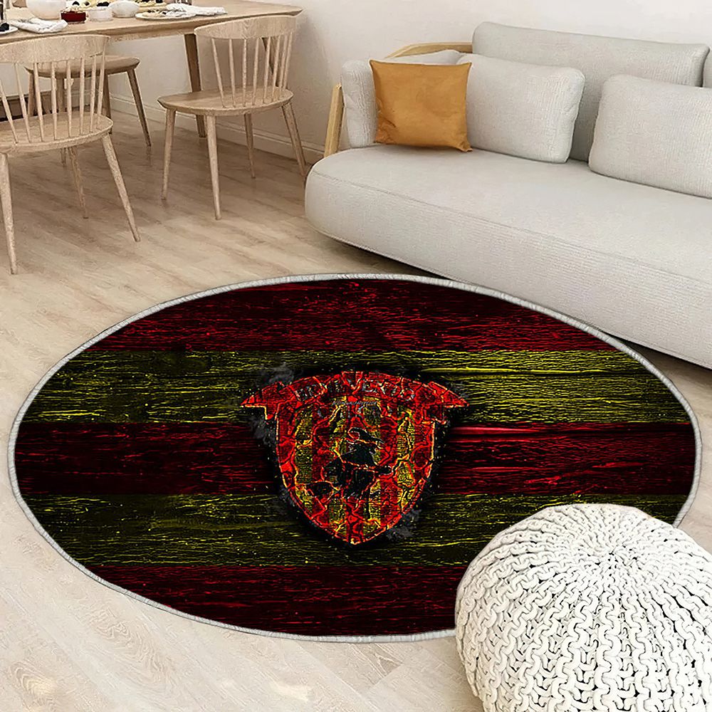 Benevento Fc Tapis Sol - Tapis De Salon, Serie B Rouge Et Yellowgrunge Tapis Art, Tapis pour la décoration de la maison