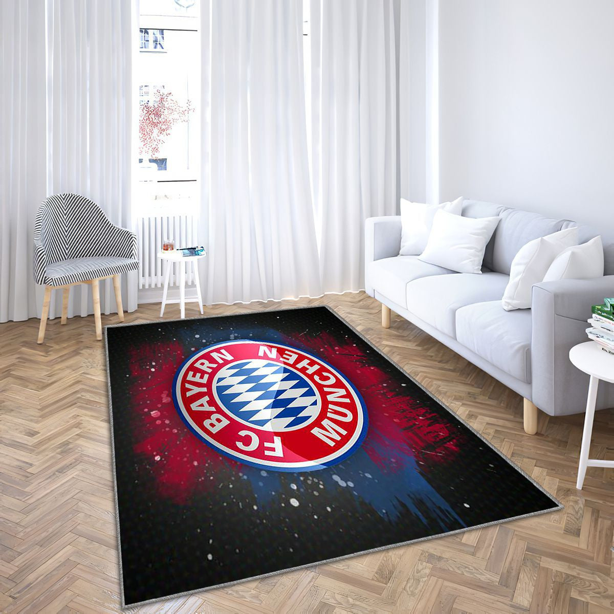 Bayern Munich Tapis Sol - Tapis De Salon, Bundesliga Allemagne Tapis Art, Tapis pour la décoration de la maison