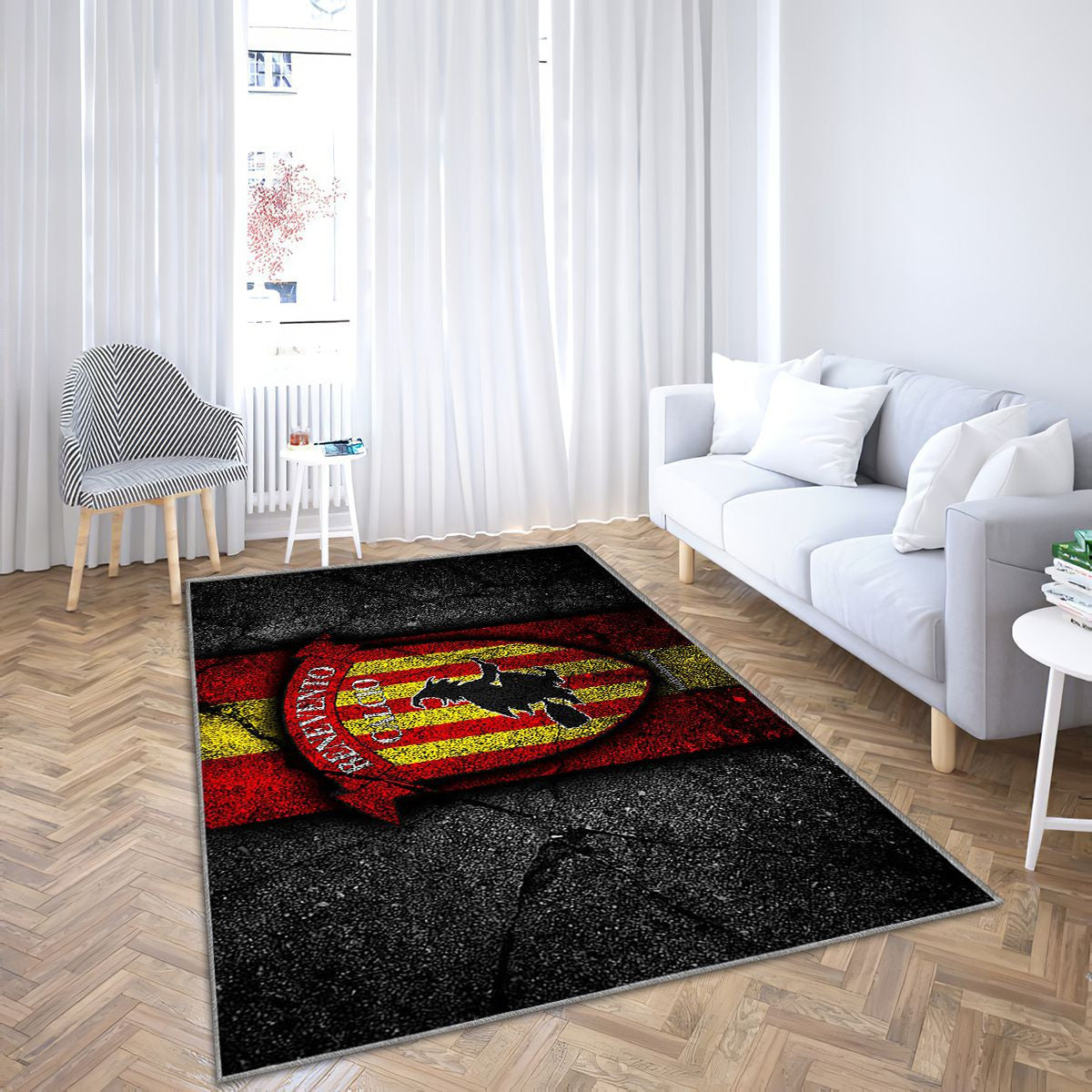 Benevento Fc Tapis Sol - Tapis De Salon, Serie B Football Tapis Art, Tapis pour la décoration de la maison
