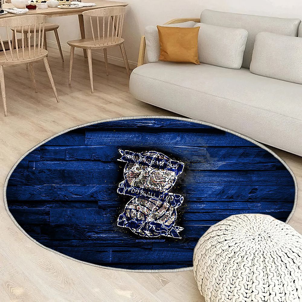Birmingham City Fc Tapis Sol - Tapis De Salon, Championnat d'Angleterre BurningBirmingham City Tapis Art, Tapis pour la décoration de la maison