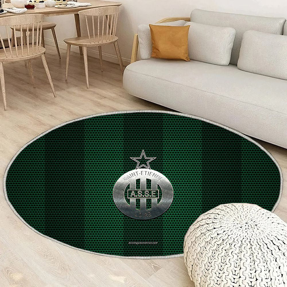 As Saint-Etienne Logogreen Mesh As Saint-Etienne Tapis Sol - Tapis De Salon, Saint-Etienne France Tapis Art, Tapis pour la décoration de la maison