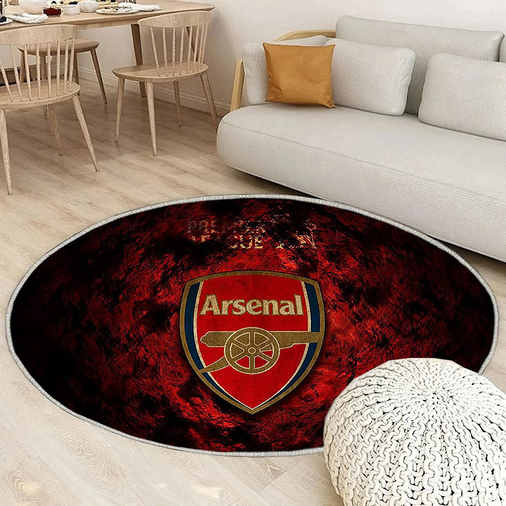 Arsenal Fcpremier League Grunge Tapis Sol - Tapis De Salon, Football Tapis Art, Tapis pour la décoration de la maison